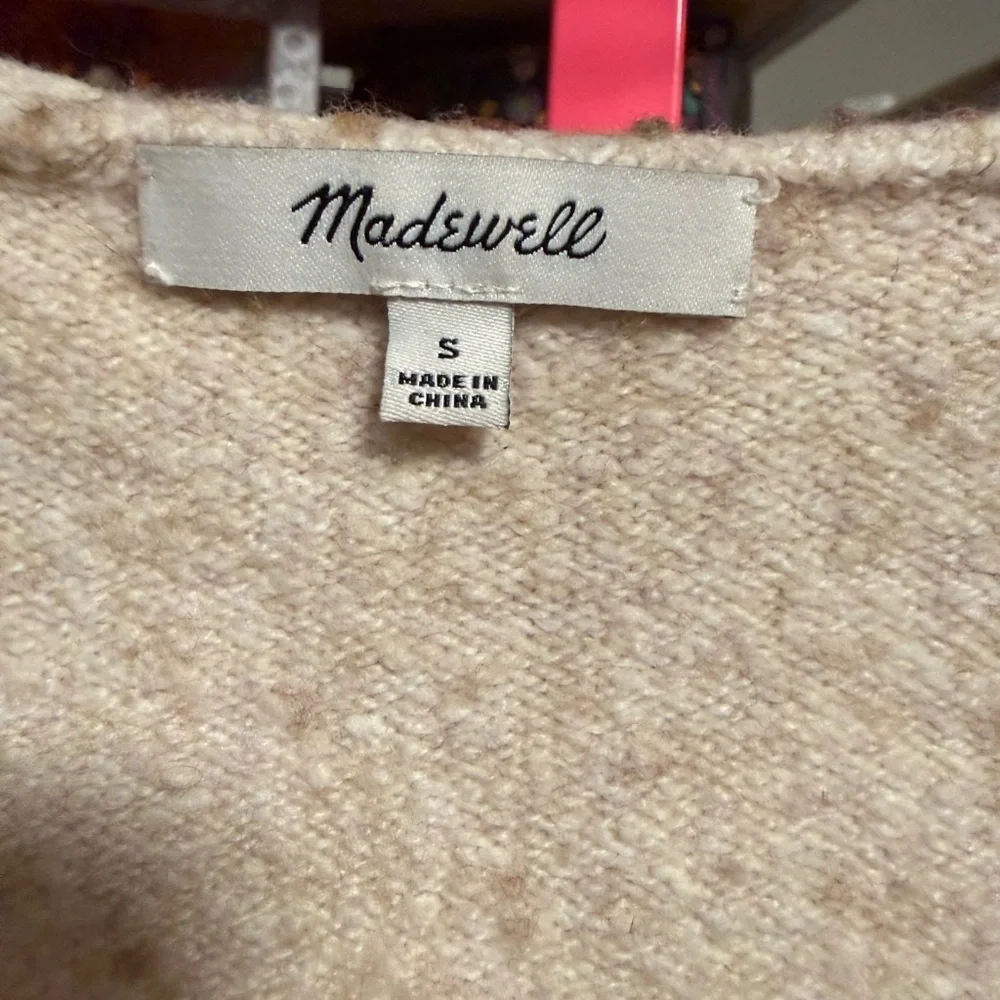 Madewell V-Neck Cropped Sweater | Size Small